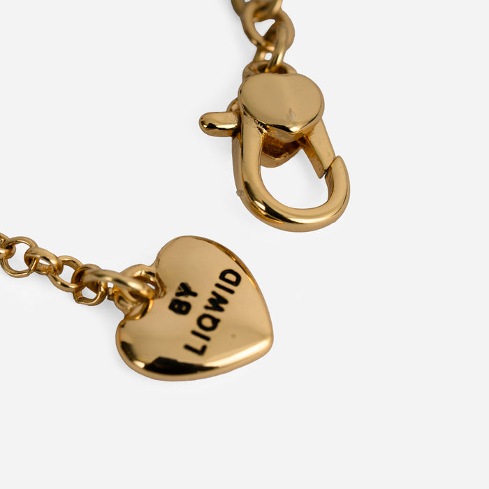 Bracciale dorato Frida Kahlo, con charms