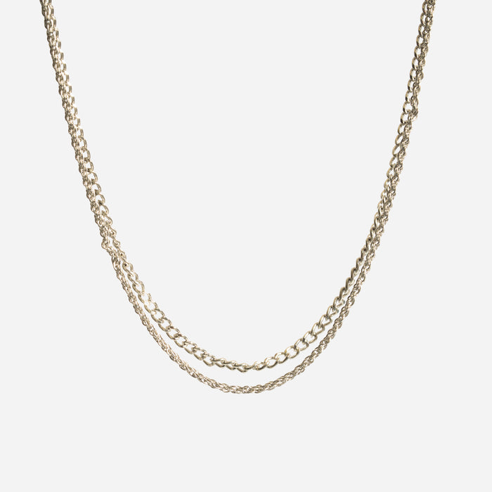 Collana 2 fili di catena