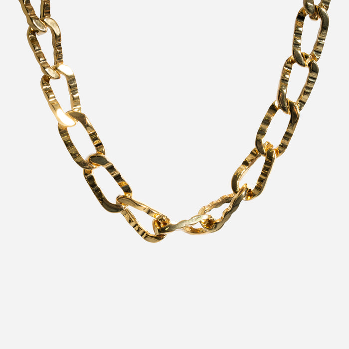 Collana maglie di catena oro
